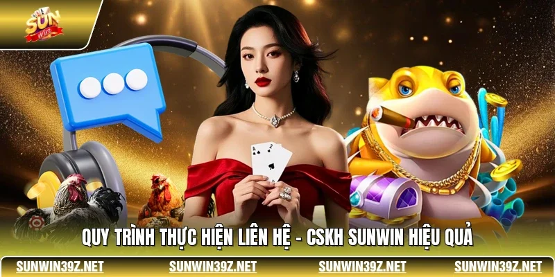 Quy trình thực hiện liên hệ - CSKH SUNWIN hiệu quả